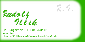 rudolf illik business card